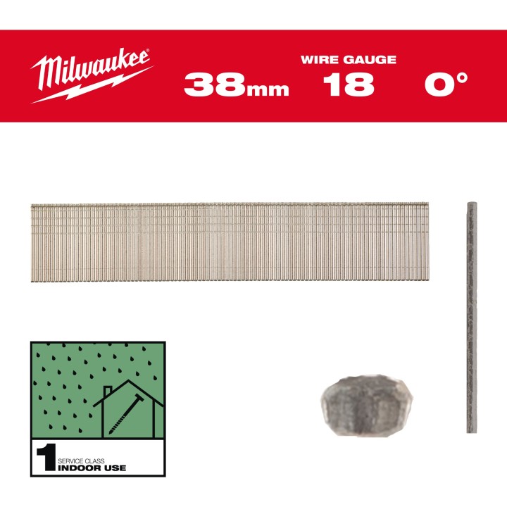 BOITE DE 5000 CLOUS GAUGE 18 GALVA 38 MM (X1)
