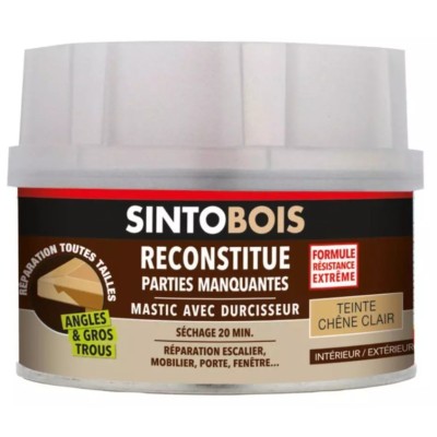 SINTO MASTIC + DURCISSEUR TEINTE CHENE CLAIR 190GR