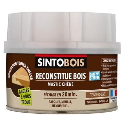 SINTO MASTIC + DURCISSEUR TEINTE CHENE 190GR