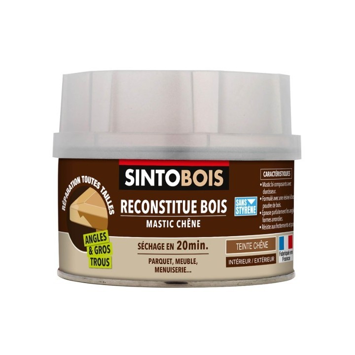 SINTO MASTIC + DURCISSEUR TEINTE CHENE 190GR