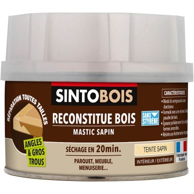 SINTO MASTIC + DURCISSEUR TEINTE SAPIN 190Gr