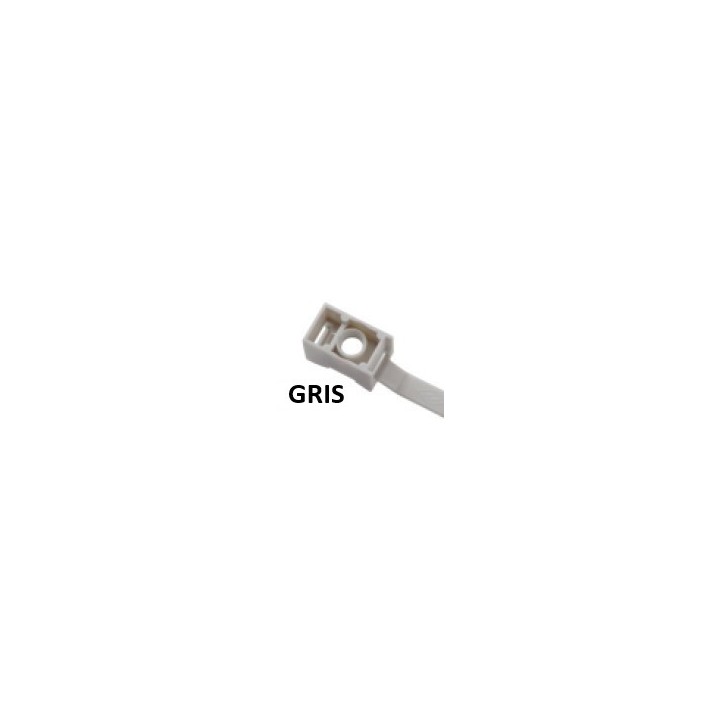 COLLIER AVEC EMBASE 165X7MM GRIS 100PCS
