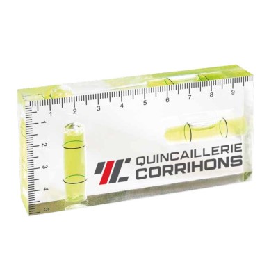 NIVEAU A BULLE TRANSP 9.5CM QC
