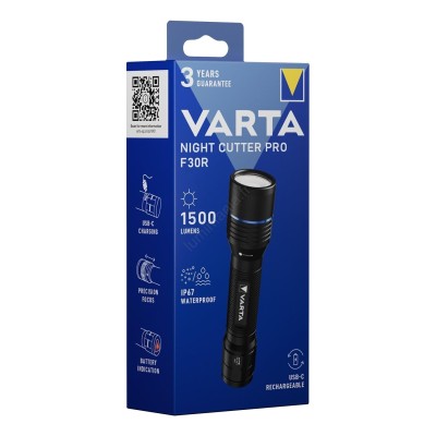 Lampe torche Night Cutter Pro F30R - Varta - 1500 lm