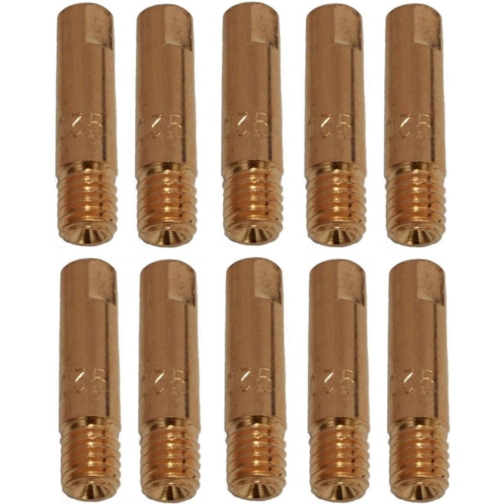 TUBE CONTACT MIG Ø1,2MM M6X28 MM CU  (BLISTER 10 PCS)