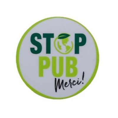 ADHESIF ROND "STOP PUB" / BLISTER
