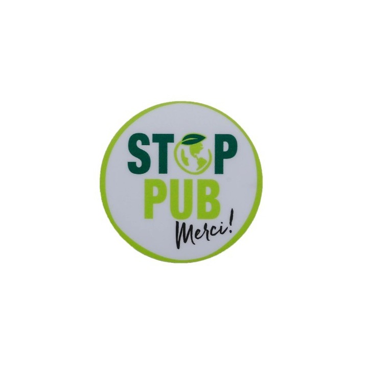 ADHESIF ROND "STOP PUB" / BLISTER