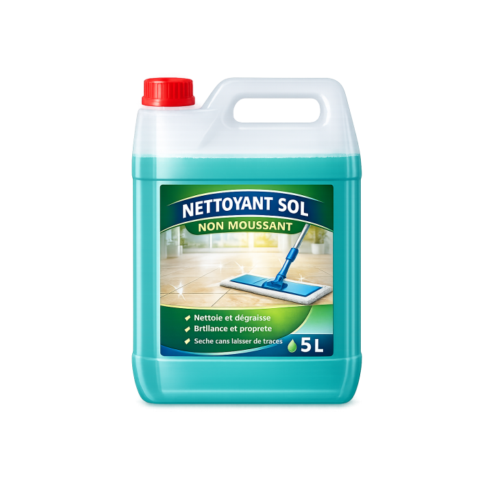NETTOYANT SOL NON MOUSSANT 5 LITRES