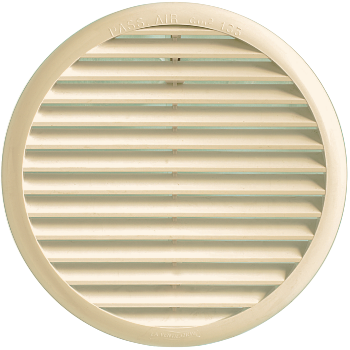 GRILLE RONDE A CLIPSER AVEC MOUSTIQUAIRE D.155 80 125 SABLE-PASS AIR