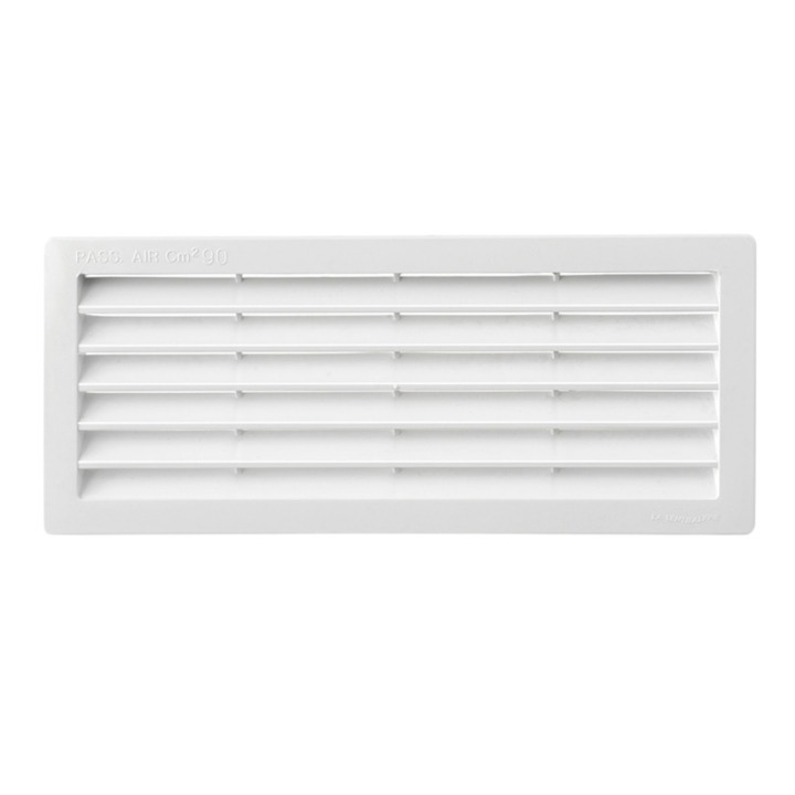 GRILLE A ENCASTR. AVEC MOUSTIQUAIRE 254X108 BLANC-PASS AIR 80CM2