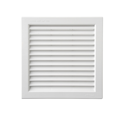 GRILLE A ENCASTR. AVEC MOUSTIQUAIRE 217X217 BLANC-PASS AIR 150CM2