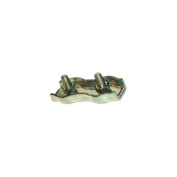 SERRE CABLE PLAT INOX