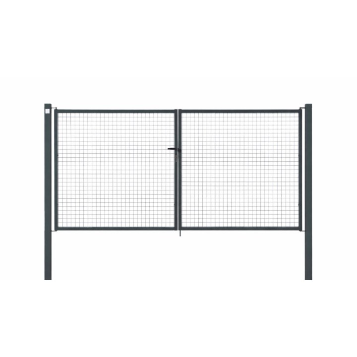 PORTAIL CLASSIC GRILLAGE 3,5 X H. 1,2 GRIS 7016
