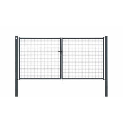 PORTAIL CLASSIC GRILLAGE 4,0 X H. 1,5 GRIS 7016