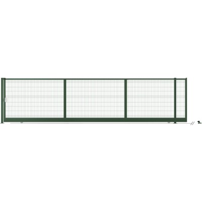 PORTAIL COULISSANT HERCULES PLUS  L. 4M X H. 2,0 M VERT 6005