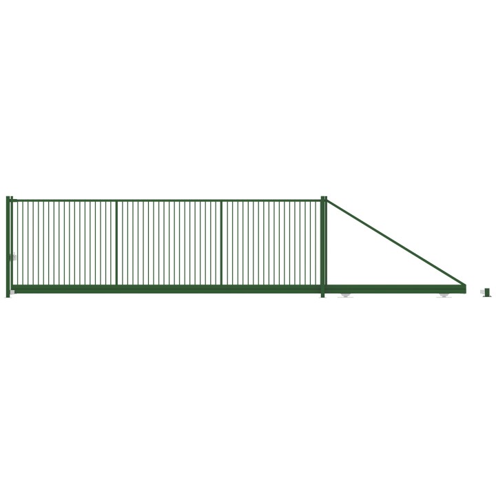 PORTAIL AUTOPORTANT CLASSIC PRO BARREAUDÉ  L. 7M X H. 1,7 M VERT 6005