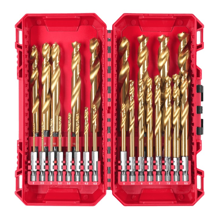 SET 25 FORETS MÉTAUX HSS-G Ti SHOCKWAVE