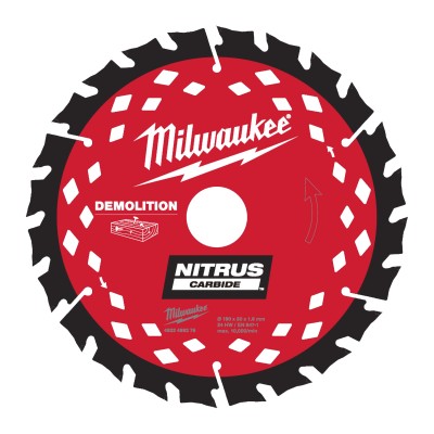 LAME SCIE CIRCULAIRE NITRUS 190X30X1,6/24 ALTERNEE (X1)