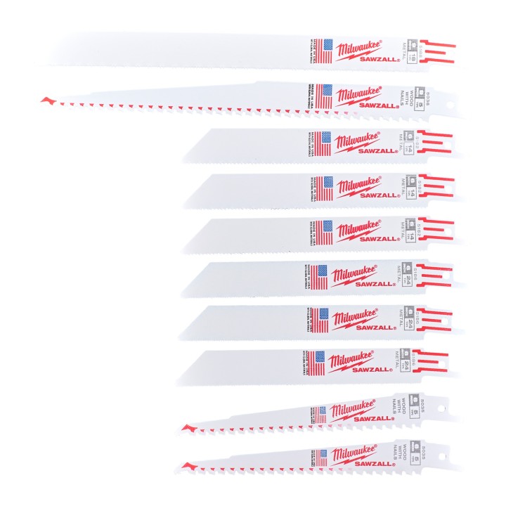 SET 10 LAMES DE SCIES SABRES (X1)