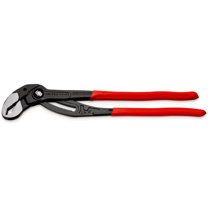 KNIPEX Cobra® XL Pince multiprise et clé serre-tubes gainées en plastique grise