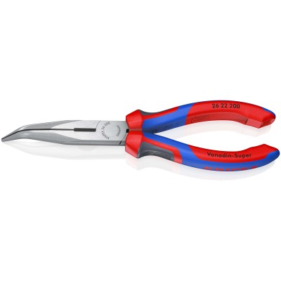 Pince demi-ronde avec tranchant (pince bec de cigogne) avec gaines bi-matière no