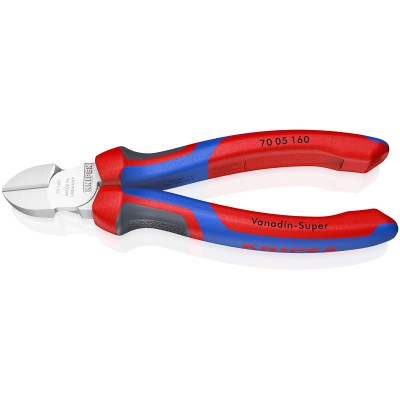 Pince coupante de côté avec Tranchant allongé
Gaines bi-matière, Chromée 160 mm
