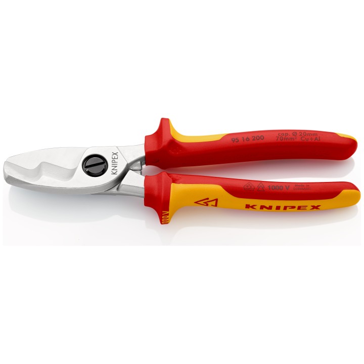 Coupe-câbles Cuivre multifilaire 70mm² 
Pour Câble CU ou Alu jusqu'au D.20mm / 7