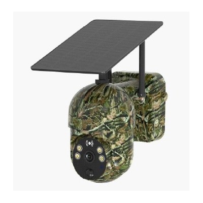 Caméra PTZ 4G extérieure avec Panneau solaire
Couleur Camouflage