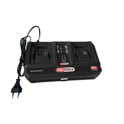 Double chargeur rapide 18V 8A pour batteries 515.4702F et 515.4705F