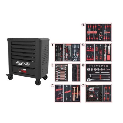 Servante One by One 7 tiroirs équipée de 337 outils