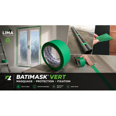 Ruban masquage Batimask® Gripeur® 4906 Vert 48 MM X 25 M