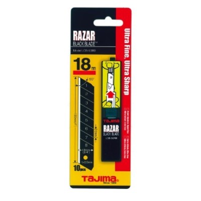 Lames RAZAR BLACK 18mm (étui de 10)