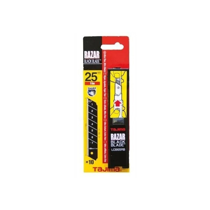 Lames RAZAR BLACK 25mm (étui de 10)