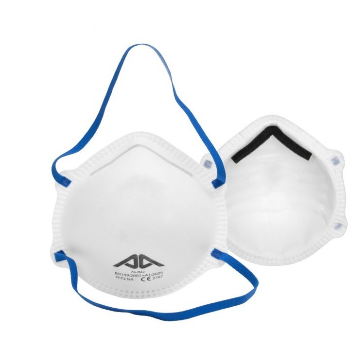 MASQUE COQUE FFP2 NR SANS VALVE PAR 10