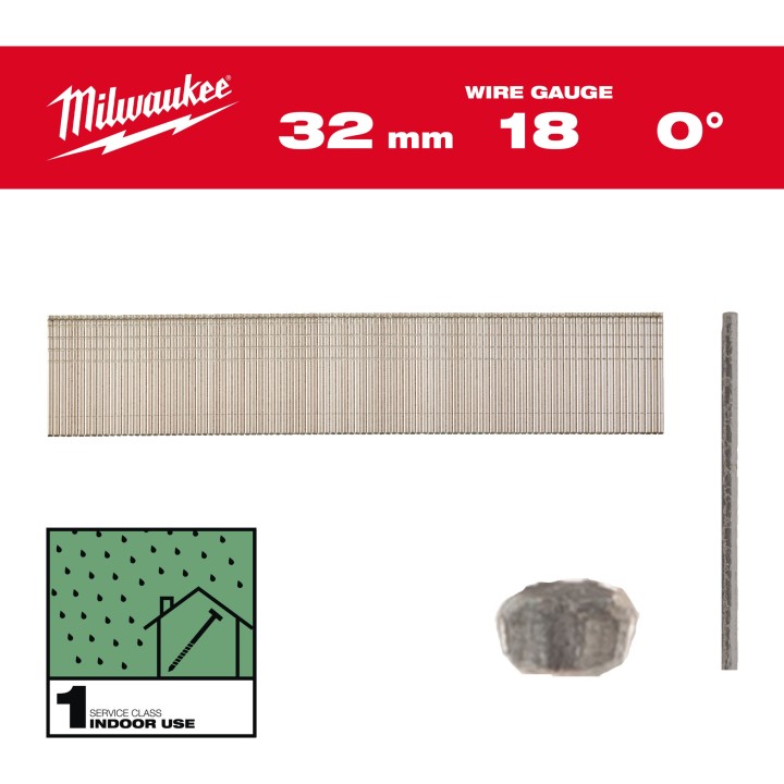 BOÎTE 5000 CLOUS GAUGE 18 GALVA  32 MM (X1)