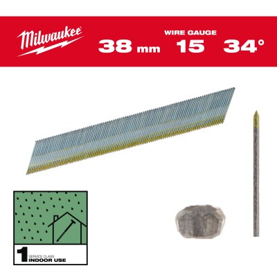 BOÎTE DE 2500 CLOUS G15 38 MM GALVA (X1)