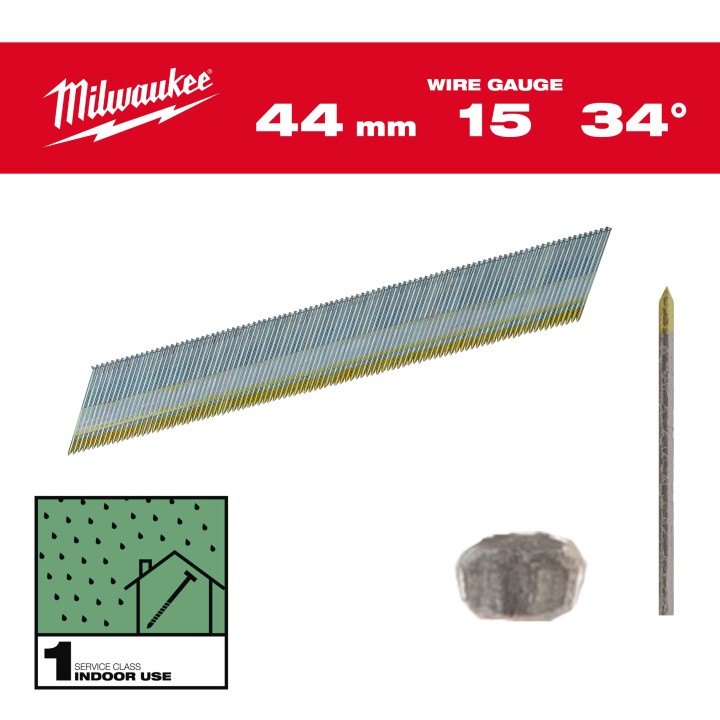 BOÎTE DE 2500 CLOUS G15 44 MM GALVA (X1)