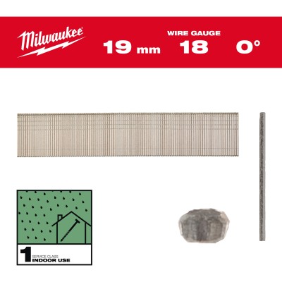 BOÎTE 10000 CLOUS GAUGE 18 GALVA 19 MM (X1)