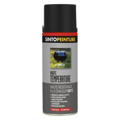 BOMBE PEINTURE HAUTE TEMPERATURE 400ML