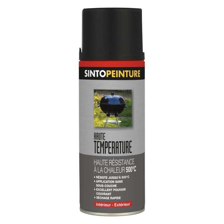 BOMBE PEINTURE HAUTE TEMPERATURE 400ML