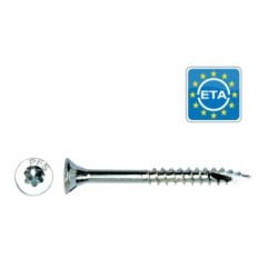 VIS BOIS TETE FRAISEE TORX FILETAGE PARTIEL - diamètre D006 - Longueur 160
