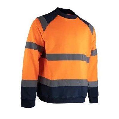 SWEAT HV COL ROND ORANGE
