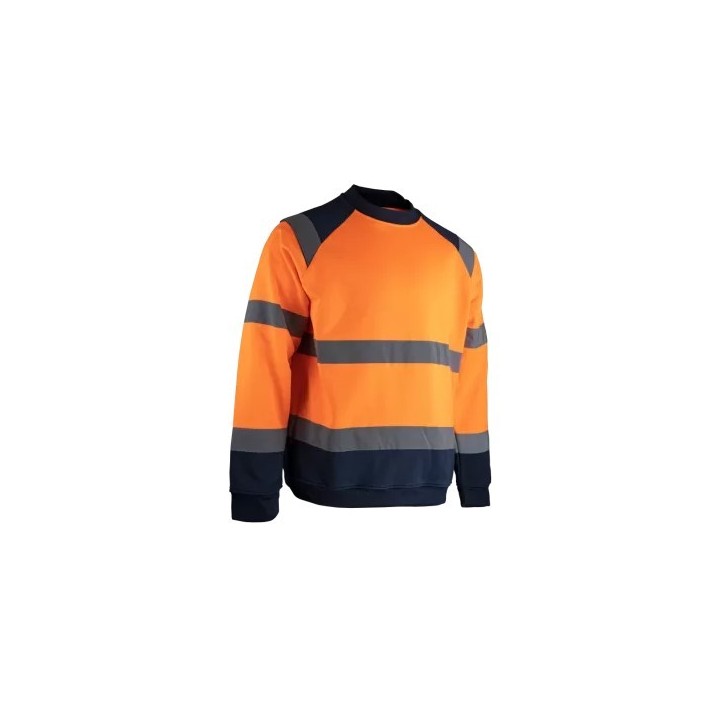 SWEAT HV COL ROND ORANGE