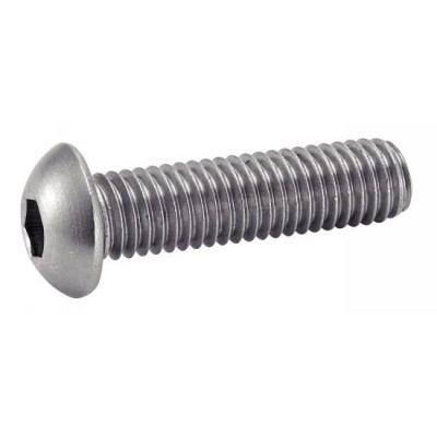 VIS TETE BOMBEE A2 6 PANS INOX