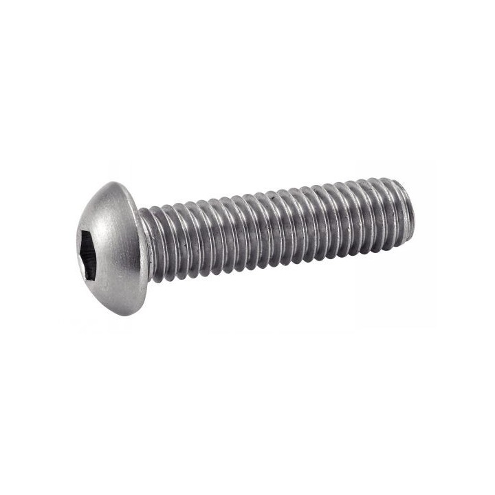 VIS TETE BOMBEE A2 6 PANS INOX