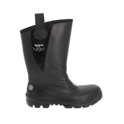 BOTTE SECURITE PVC NOIRE FOURREE S5