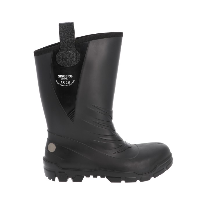 BOTTE SECURITE PVC NOIRE FOURREE S5