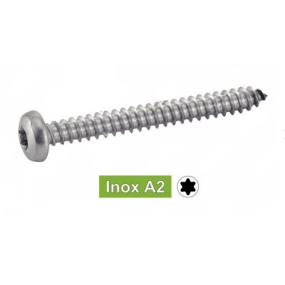 VIS TOLE CYLINDRIQUE TORX INOX