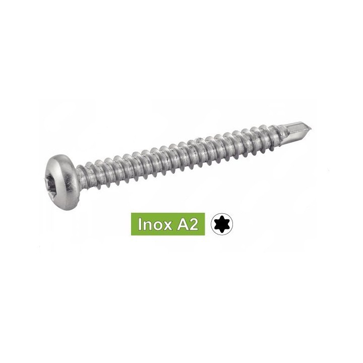 VIS AUTOFOREUSE TETE RONDE TORX INOX