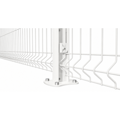 POTEAU PLATINE SOUDE EASYCLIP BLANC